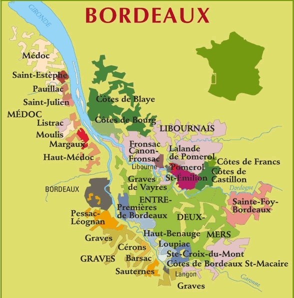 kaart bordeaux